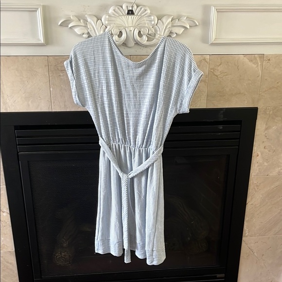 Blue Textured Dress - Picture 1 of 4